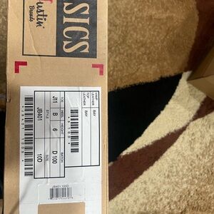 Justin Brand Leather JB401 Size 10D-New